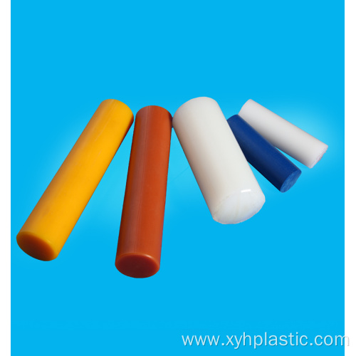 Colored cast polyurethane material rod